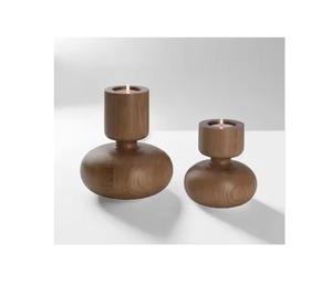 Indian Handmade Modern Candlestick <b>Set</b> of 3 Multi-Design Wooden Pillar Holders Fancy Shape for Many Different Uses <b>Gift</b> - Product Image 1