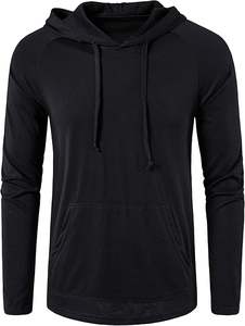 Men <b>Gym</b> Workout Active Long Sleeve Pullover Lightweight Hoodie Casual Hooded <b>Sweatshirts</b> - Product Image 5