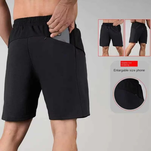 Shorts de plage d'été pour hommes en toile, polyester/coton, séchage rapide, respirant, taille mi-haute, fermeture à cordon, style décontracté - Product Image 6