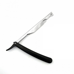 Salon coupe-gorge droit en acier inoxydable jetable Rasoir sans logo Option PayPal accepté pour le rasage du visage et du corps du bikini - Product Image 3