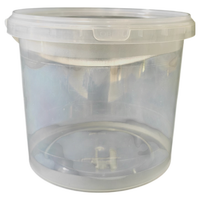Seau américain de 1 Gallon avec couvercle seau de qualité alimentaire personnalisable avec couvercle rond sans BPA seau américain PP emballage en plastique réutilisable