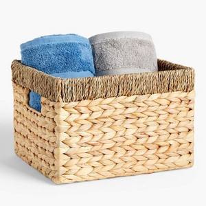 Cestas de Jacinto de Agua en Oferta, Cesta de Mimbre Natural Tejida a Mano, Cesta de Almacenamiento para Organización del Hogar, Fabricante Vietnamita - Product Image 1