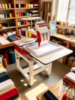 Machine à broder professionnelle à tête unique avec création de motifs flexibles pour la décoration personnalisée de vêtements