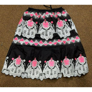 Casual Embroidered Anti-Wrinkle Corduroy Maxi <b>Skirt</b> Natural Waist 100% Cotton Ball Gown Design All Seasons for Women - Product Image 6