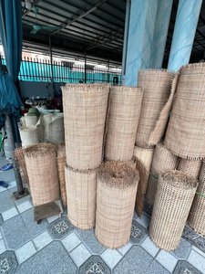 Rollo de cinta de caña de ratán Natural de alta calidad, tejido ancho y abierto, de ratán Material, envoltura de poste hecha a mano, muebles de tela de ratán - Product Image 4
