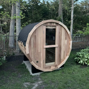 Sauna extérieur en cèdre rouge canadien avec vue panoramique - Product Image 1