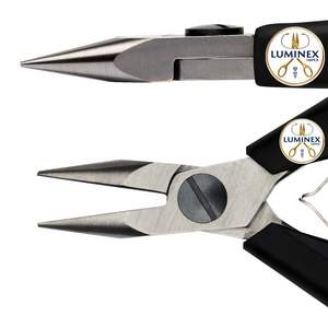 Nouveauté, pince à bec effilé Lindstrom 7893 de haute qualité, personnalisable, poignée synthétique, mâchoire lisse, acier inoxydable, 120 mm, usage général - Product Image 4
