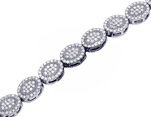 Bague de fiançailles en or blanc 10 carats de forme ronde pour homme, diamant de laboratoire cultivé, bijoux de luxe glacés - Product Image 2