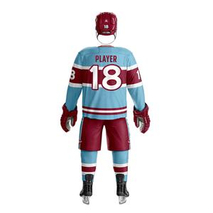 Uniforme de hockey sur glace sur mesure de qualité supérieure pour adultes, ensemble de vêtements de sport unisexe, 100% polyester, imprimé par transfert thermique - Product Image 6