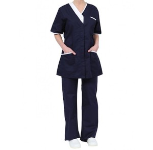 Uniformes Médicos de Hospital, Elegantes y a la Moda, de Marca Privada, con Logotipo Personalizado, 100% Algodón Twill, Unisex, Elásticos, Conjuntos de Uniformes de Enfermería - Product Image 4
