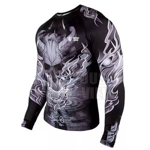 New Adults <b>Men's</b> <b>Rash</b> <b>Guards</b> Made With Spandex Polyester For Wholesale <b>Rash</b> <b>Guard</b> <b>Men</b> Long Sleeve Rashguard - Product Image 3