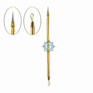 High Quality Double-Sided Straight Hook Needle Pimple Comedone <b>Extractor</b> Tool for Face Acne Treatment and Blackhead Removal - Product Image 2