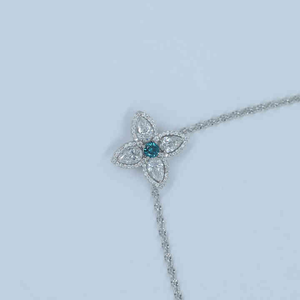 Pendentif personnalisé en or massif 14 carats avec diamant de laboratoire en forme de poire et de rond, pour toutes les occasions, pour femmes - Product Image 3