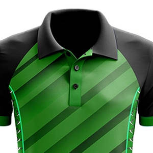 Chemise de performance pour homme |   Impression numérique à rayures diagonales vertes et noires |   Vêtements de sport respirants et anti-transpiration en tricot - Product Image 5