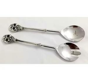 Mango de piedra y juego de servidor de ensalada de acero inoxidable, utensilios de cocina, accesorios de cocina, utensilios de cocina - Product Image 3