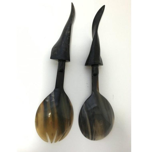 Ensemble de couverts en corne naturelle faits à la main pour la table à manger et les ustensiles de cuisine, vente en gros - Product Image 3