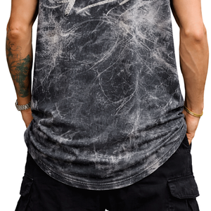 Camiseta sin Mangas para Hombre, Gris Oscuro, Spandex/Poliéster, Estilo Casual, Deportivo, Secado Rápido, Transpirable, con Logotipo Personalizado - Product Image 6