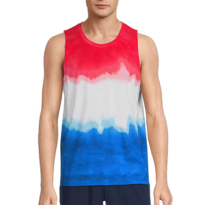 เสื้อกล้ามออกกำลังกายสำหรับผู้ชาย พร้อมโลโก้และงานศิลปะที่โดดเด่น  สามารถเลือกสีและขนาดได้ - Product Image 1