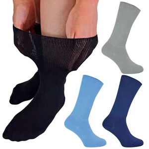 Chaussettes de sport en coton pour hommes, compression, chaussettes de sport, séchage rapide, respirantes, de haute qualité, design brodé, course à pied, tennis, semelle solide - Product Image 2