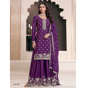 Superbes costumes Sharara pour femmes avec broderie, parfaits pour les mariages, les fêtes et les collections de mariage au meilleur prix - Product Image 1