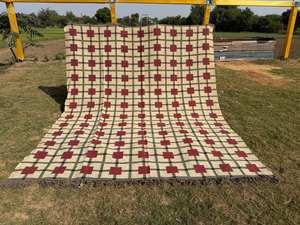 Handwoven Wool/<b>Jute</b> Kilim <b>Rug</b> | Bohemian Geometric Pattern Medium Pile Washable All-Season | Customized Color Earthy Tones - Product Image 3