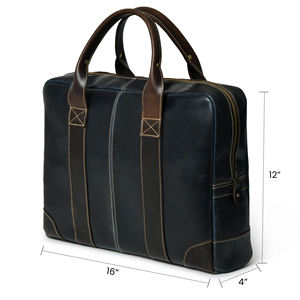 Cuir véritable Style unique Grande Capacité Porte-documents Business Laptop Outdoor Traveling Leather Bag - Product Image 4