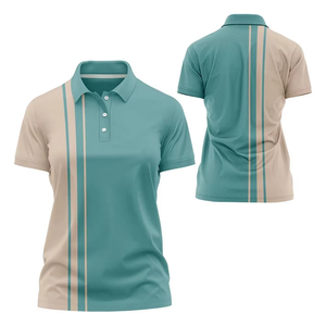 Camiseta Polo de Manga Corta de Algodón Sublimada Personalizada para Hombre y Mujer, Diseño Casual Ajustado, Estampado Comprimido - Product Image 1