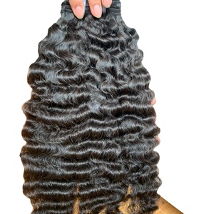 Mechones de cabello humano 100% natural, Pelo Rizado birmano, vietnamita, camboyano, nublado, 100% de alta calidad, 10A - Product Image 1