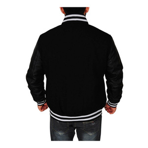 Casual High School Letterman Baseball Customized Varsity <b>Jacket</b> Men With <b>Leather</b> Sleeves Varsity <b>Jackets</b> - Product Image 5