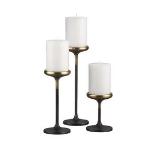 Nouveau Design Bougeoir Tailles Personnalisées Noir Enduit À La Main Parfait Église Chandelier Stand Nouveaux Prix Formes Personnalisées - Product Image 2