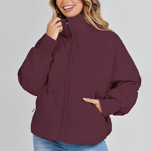 Abrigo Acolchado de Lona para Mujer, Transpirable, Suave, Cálido, Largo, Aislado, Cómodo, Impermeable, de Algodón, para Viajes y Actividades al Aire Libre - Product Image 1