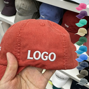 Gorra <span class=keywords><strong>de</strong></span> Béisbol Vintage Ajustable <span class=keywords><strong>de</strong></span> Algodón Natural Desgastado, Personalizada con <span class=keywords><strong>Mi</strong></span> Logotipo Bordado, <span class=keywords><strong>de</strong></span> 6 Paneles - Product Image 1