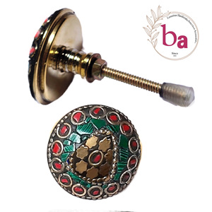 Boutons de perles en pierre mosaïque de style industriel pour armoires tiroirs placards chambres commodes cuisines armoires pour appartements - Product Image 1