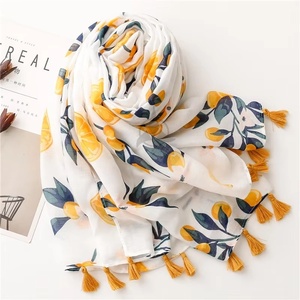 Latest New Arrival Womens 100% <b>Silk</b> Ethnic <b>Square</b> <b>Scarf</b> Floral Print Tassel Shawl Fashion Hijab Spring Customizable - Product Image 1