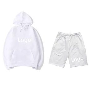 Ensemble de survêtement en coton à capuche pour homme, grande taille, 2 pièces - Product Image 4