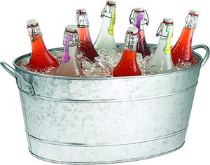 รูปไข่รูปอ่างเครื่องดื่มชุบสังกะสีสำหรับปาร์ตี้ริมสระว่ายน้ำที่ร้านอาหารของโรงแรม - Product Image 4