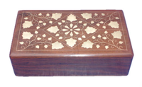 Organisateur de boîte à bijoux en bois fait à la main de luxe boîtes en bois sculptées florales modernes pour stocker des bijoux et des pièces de monnaie idées cadeaux