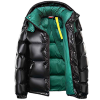Blouson Bomber Homme Entièrement Personnalisé Style Coréen Imperméable avec Bordure en Fourrure de Mouton Automne Hiver Coupe Slim Col Rond Décontracté