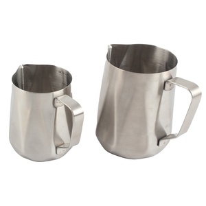 ถ้วยตีฟองนมสีเงินขนาด350มล./600มล. เหยือกตีฟองนม - Product Image 5