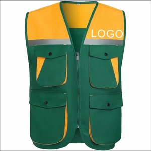 Nuevo chaleco reflectante multibolsillo, decoración de logotipo personalizado, publicidad laboral, ropa de trabajo voluntario, chaleco para hombres y mujeres - Product Image 5