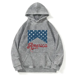 Sudadera con capucha extragrande con logotipo personalizado Sudadera con capucha degradada negra de alta calidad Ropa de calle de Estilo Vintage Sudadera con capucha holgada - Product Image 1