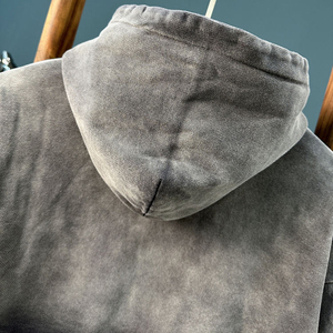 Sudadera con Capucha Unisex de Invierno 2025, Lavada, Bordada, Personalizada, Estilo Urbano, Holgada, Gruesa, al por Mayor - Product Image 4