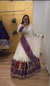 Nouvelle collection de tenues modernes et festives Lehenga Choli avec dupatta, tissu Georgette de qualité supérieure et doublure en coton pour les fêtes - Product Image 2