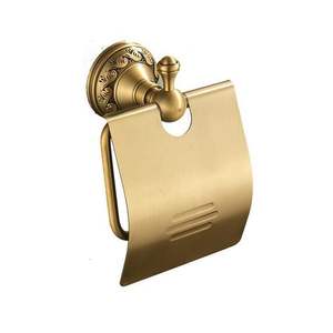 ผู้ถือเนื้อเยื่อทองเหลืองวินเทจที่นิยมกับการตกแต่งโบราณและการออกแบบคลาสสิกที่สมบูรณ์แบบสำหรับห้องน้ำที่มีความซับซ้อน - Product Image 2
