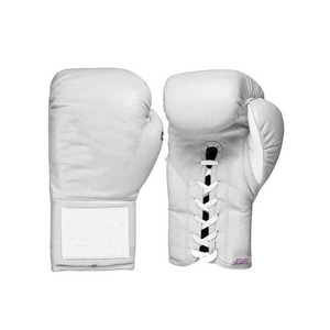 <b>Top</b> Selling Customizable Professional Leather Boxing Gloves High Quality Lace-Up Design - Product Image 4