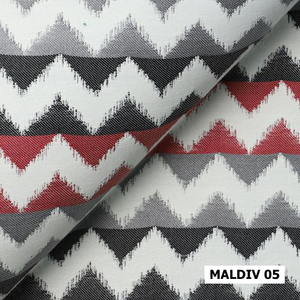 MALDIV-Tela de sofá para exteriores, 100 poliéster, Oxford, impermeable, estilo resort, tienda a rayas, característica de hilo texturizado - Product Image 2