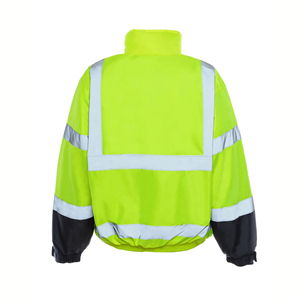 Chaqueta de Seguridad de Alta Visibilidad Reflectante, Impermeable y Transpirable, con Logotipo Personalizado, Clase 1 ANSI, para Trabajos de Construcción - Product Image 3