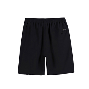 Noir High Street Solid Écologique Hommes Léger Tissu À Séchage Rapide Taille Élastique Poches À Fermeture Éclair Shorts De Course - Product Image 2