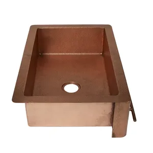 Fregadero de artículos de cocina de primera clase, calidad, hecho a mano, Premium diseño decorativo, venta de fregadero, lavabo de cobre bajo encimera personalizado - Product Image 2