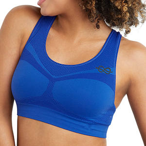 Sujetador deportivo de entrenamiento de gimnasio de alto impacto para mujer, soporte medio, Top acolchado alto sin costuras, ropa interior de Fitness al por mayor - Product Image 2